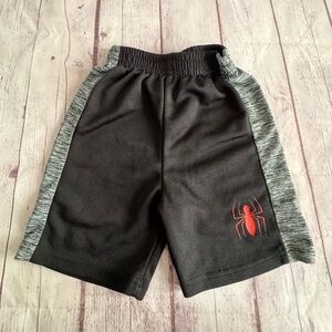 Marvel Spider-Man Graphic Shorts 
Kids Black and Gray with Red Spider Design